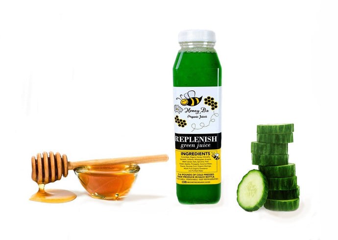 Replenish Green Juice - Honey Bz's Organic Juices